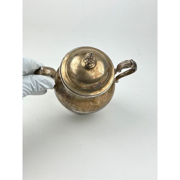 Vintage Antique Gorham Silver Plated Coffee Tea Pot Sugar Creamer 5 Piece Set FC
